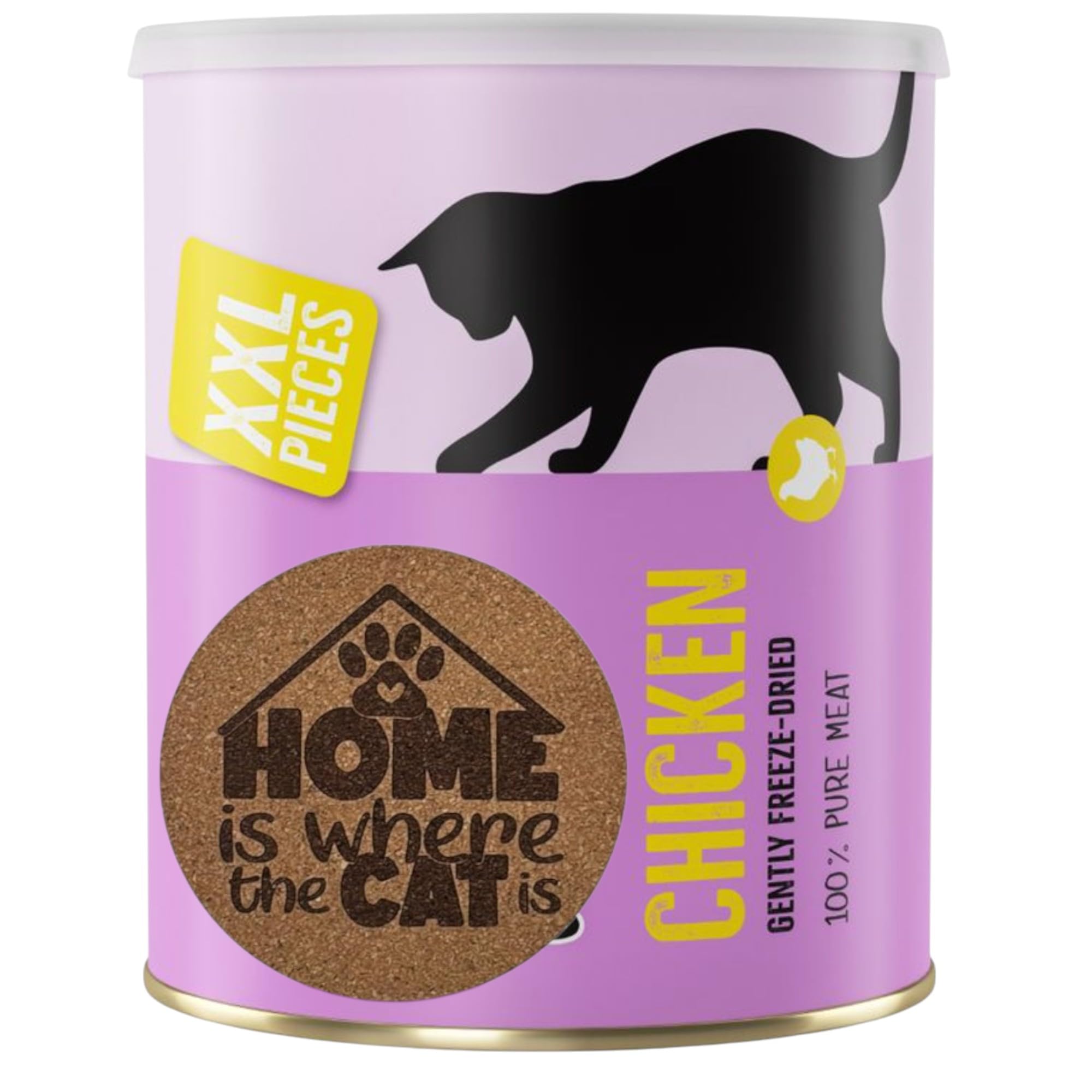 AETN Creations Cat Treat Bundle – Freeze Dried Chicken Snacks 200g – Grain Free, High Protein Treats for Adult Cats with AETN Exclusive Cat Coaster