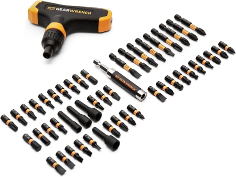 GEARWRENCH 51 Piece Micro Bit Set With Ratcheting T-Handle | 83535D