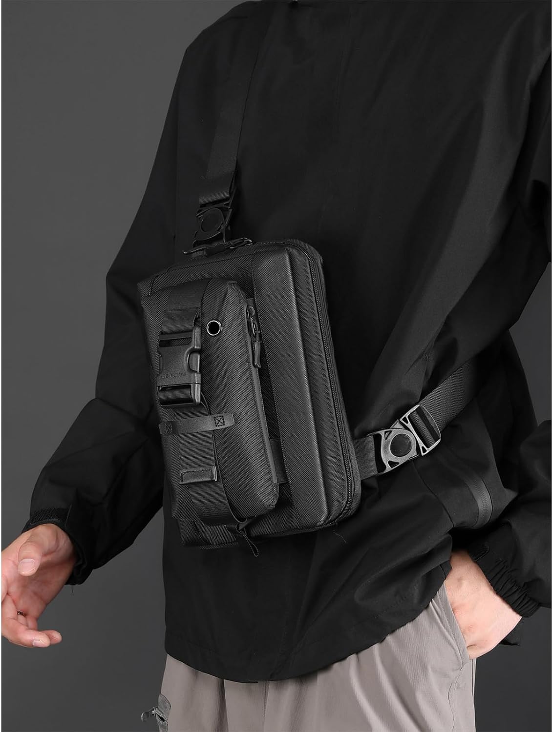 Sling Backpack Crossbody Sling Bag Chest Bag Daypack Fanny Pack Cross Body Bag for Outdoors Hiking Traveling Running - Image 2