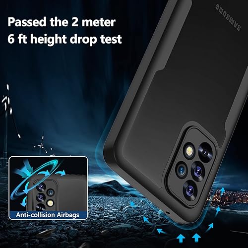 Miniatura 7 de Funda para Samsung A53, Galaxy A53 5G, con protector de pantalla integrado 360, cuerpo completo, resistente, a prueba de golpes, de doble capa,