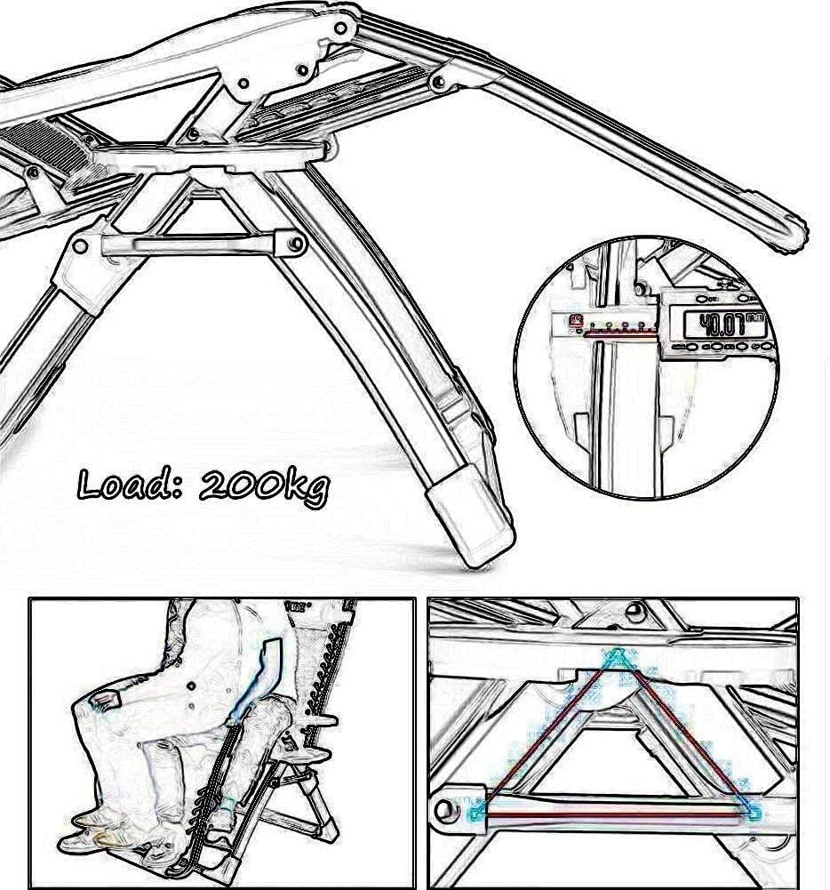 Zero Gravity Sun Loungers Recliners,Patio Deck Chair Reclining Garden Chair Outdoor Portable Rocking Chair