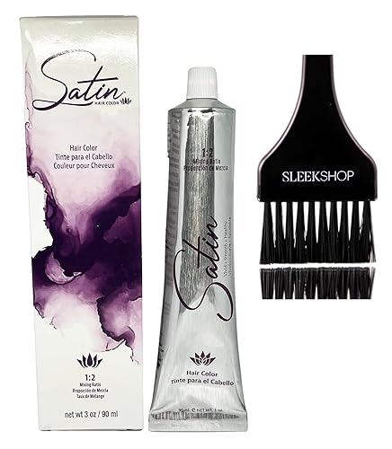 Practice SIeekshop - Cepillo + tinte para el cabello, colores de moda ultra vívidos, (versión 2024-2025) ALOE VERA BASE - Tinte en crema con bajo