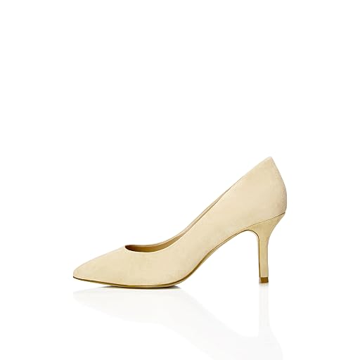 find. Court Heels with Padded Insole, Beige (Beige)