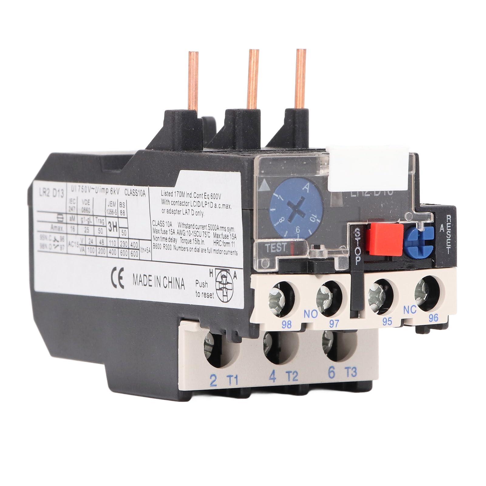 Thermal Overload Relay, Heat Overload Relay Easy Installation Phase Failure for Motor