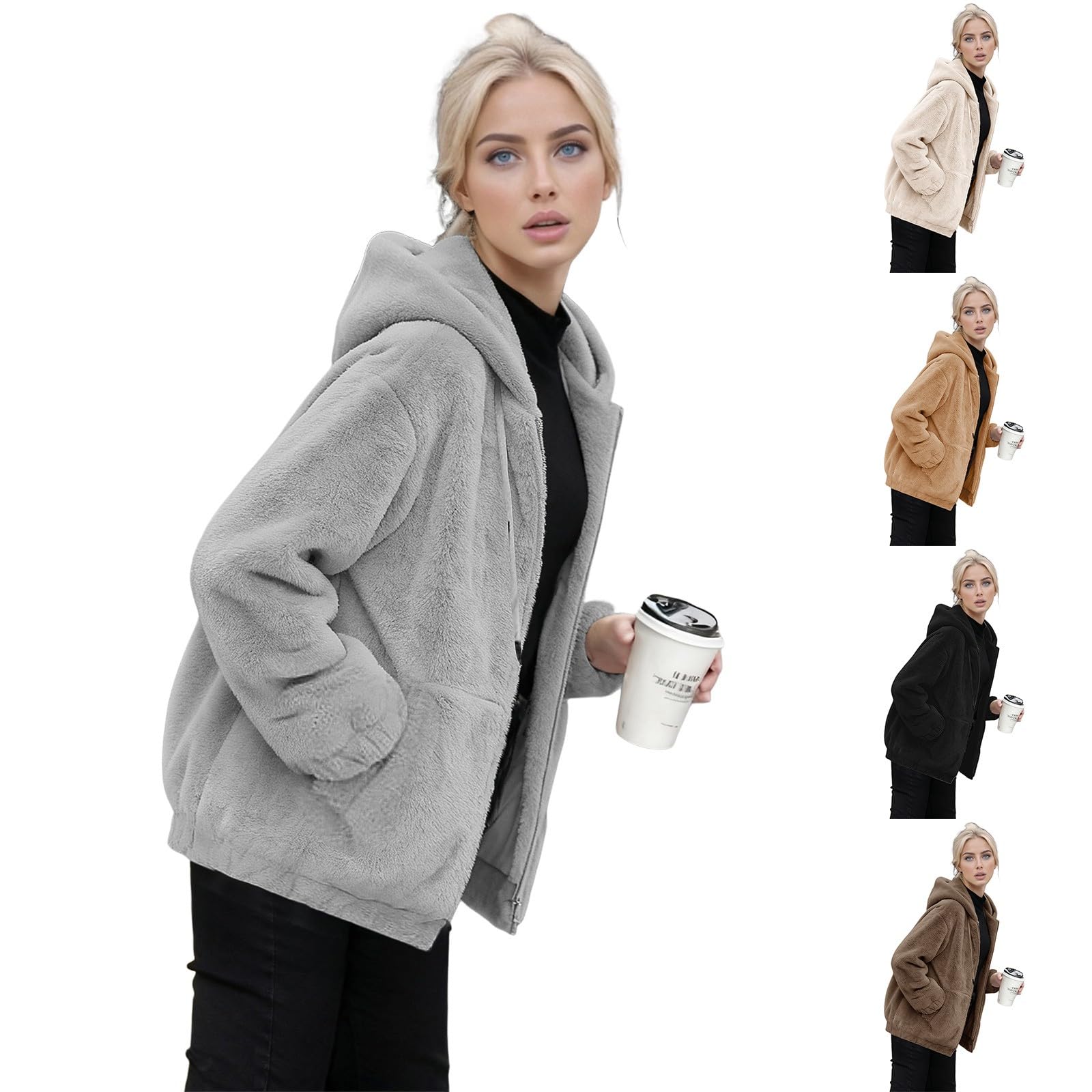 Jeansjas gevoerd met capuchon: jeansjas dames oversized lange tussenjas met capuchon winterjas denim jas herfst winter vintage boyfriend jeans fleece outdoorjas outwear coat tops, Verdikt blauw, 3XL Jeansjas gevoerd met capuchon: jeansjas dames oversized lange tussenjas met capuchon winterjas denim jas herfst winter vintage boyfriend jeans fleece outdoorjas outwear coat tops, Verdikt blauw, 3XL