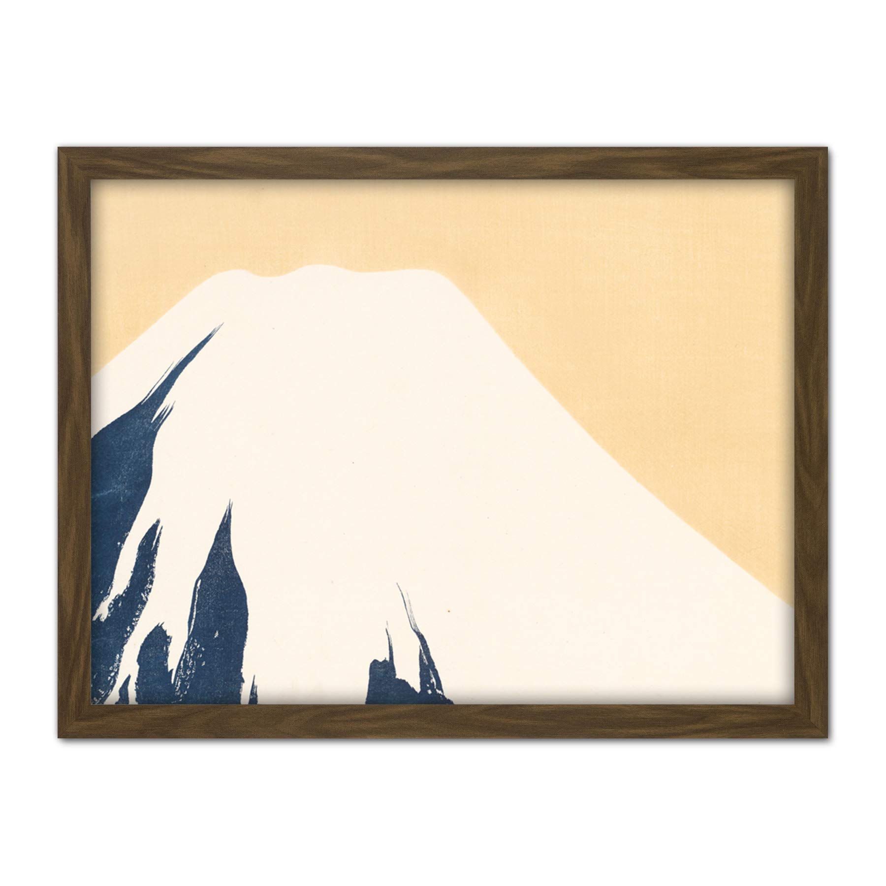 Artery8 Kamisaka Sekka Mount Fuji Japanese Painting Artwork Framed Wall Art Print 18X24 Inch