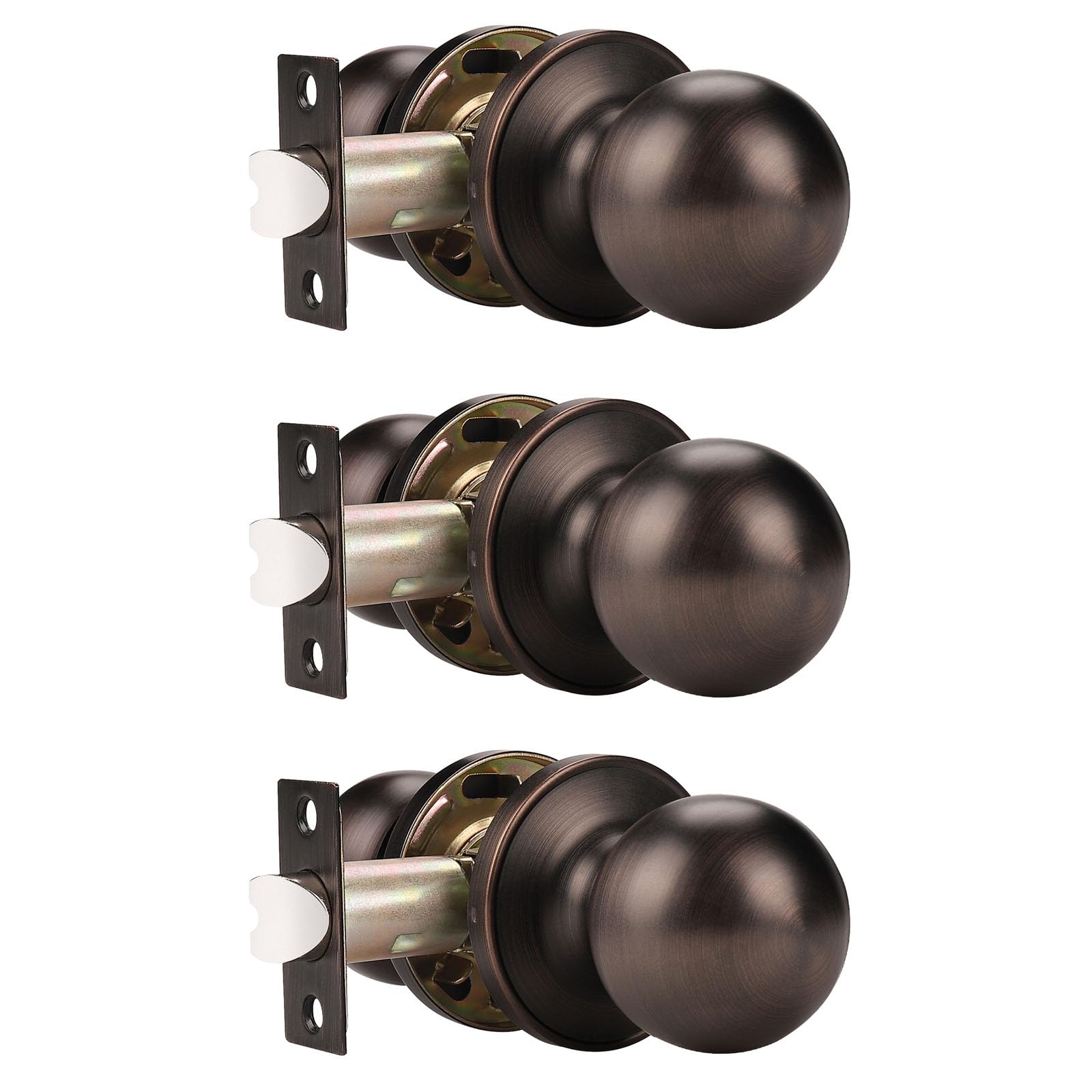 Probrico Satin Nickel Door Knobs - 10 Pack -18