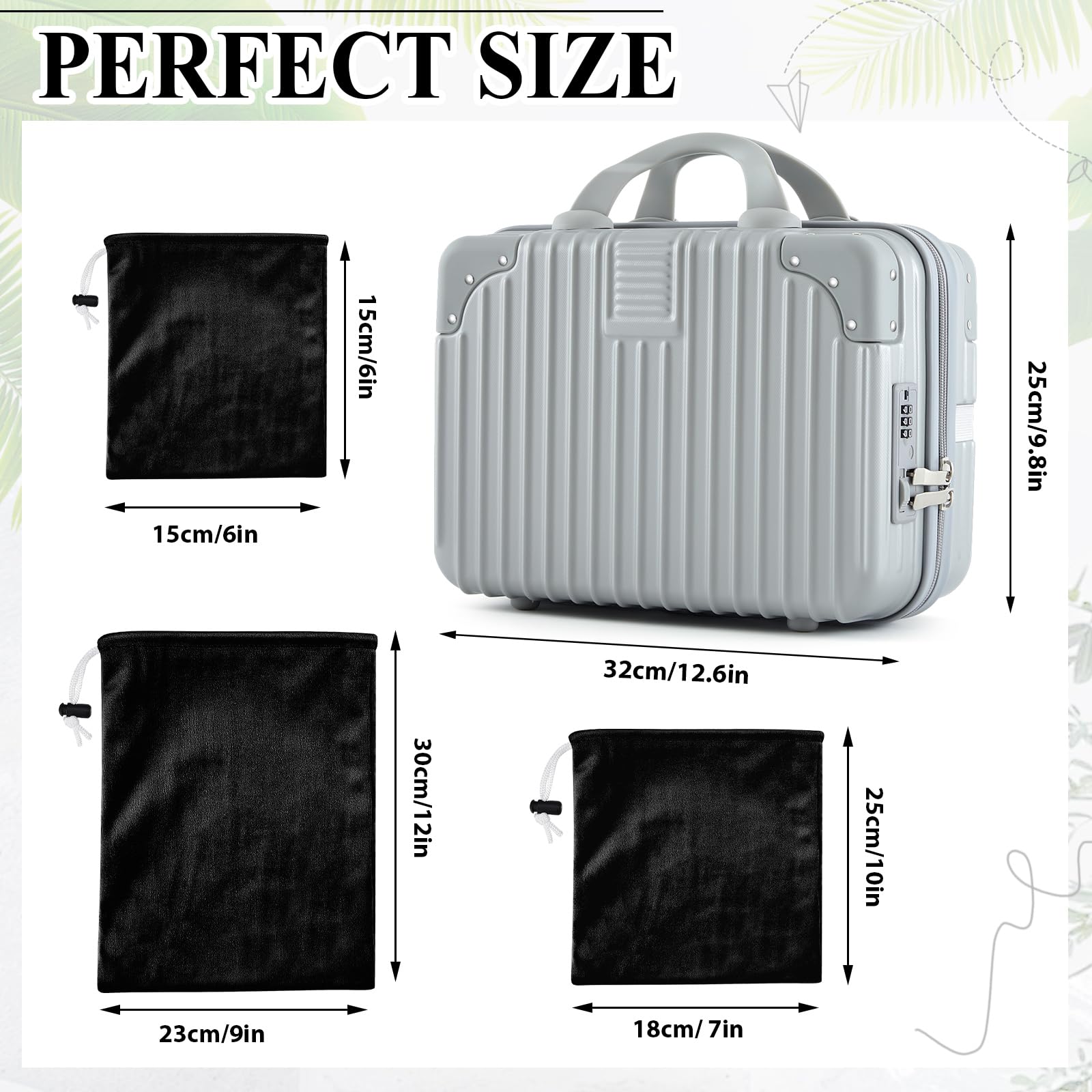 Dansydaisy Adult Game Toy Storage Organizer Case and 9 Pcs Toy Storage Bags, Reusable Toy Organizer Case Lock Box for Women and Men, 3 Sized Toy Bag for Home(): Classic Color