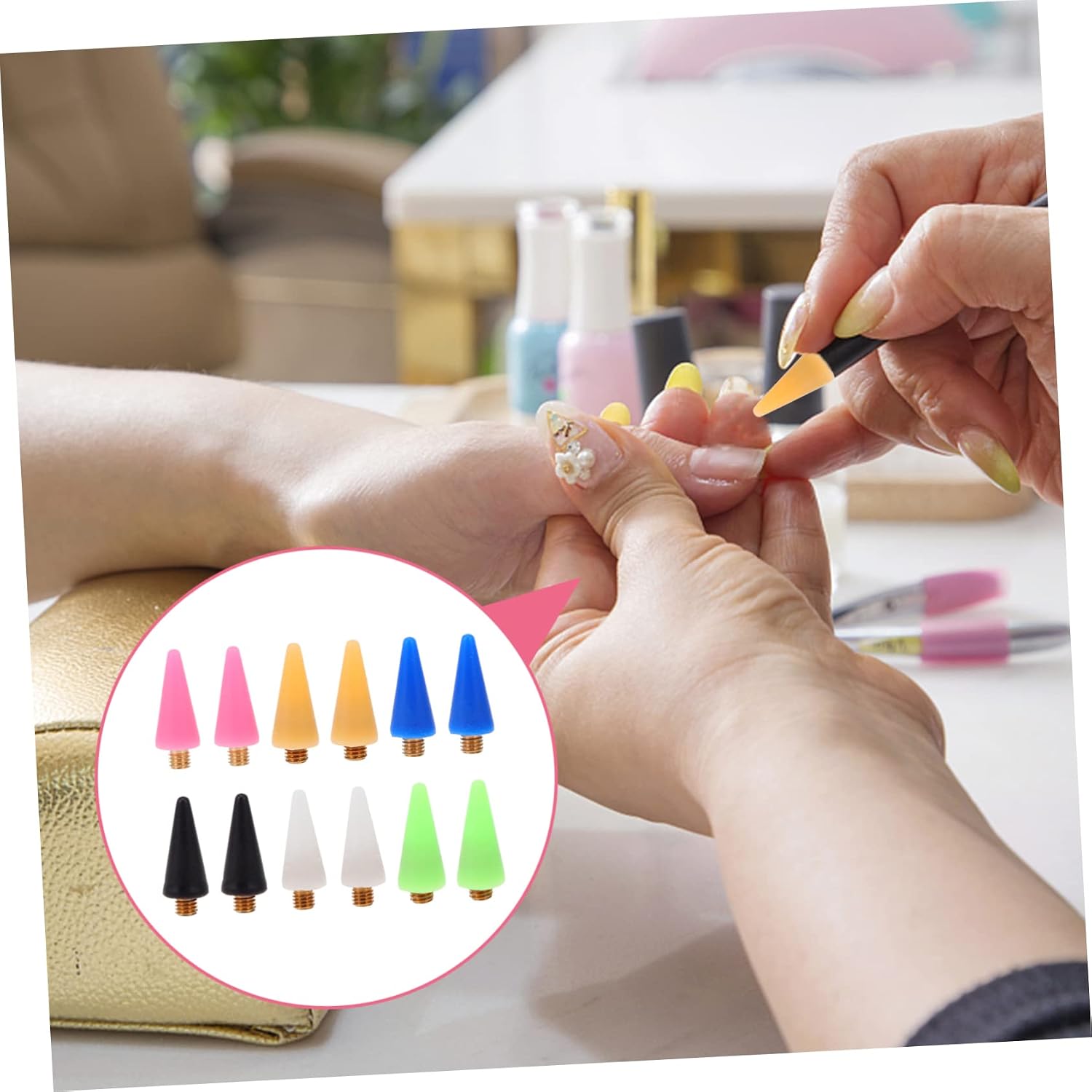 36pcs Wax Replacement Tips for Nail Dotting Pen Wax for Rhinestone Picker for Manicure and Craft Projects to Use
