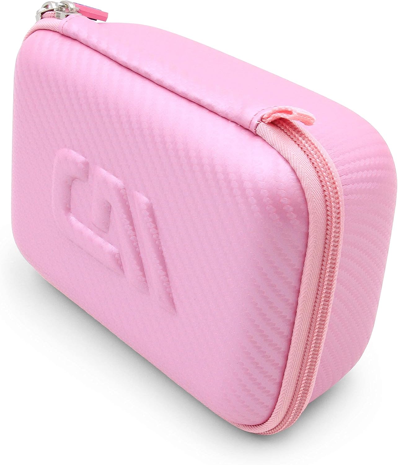 CASEMATIX Pink Travel Case Bag Compatible with Asthma Inhaler, Masks, Spacer - Case Only