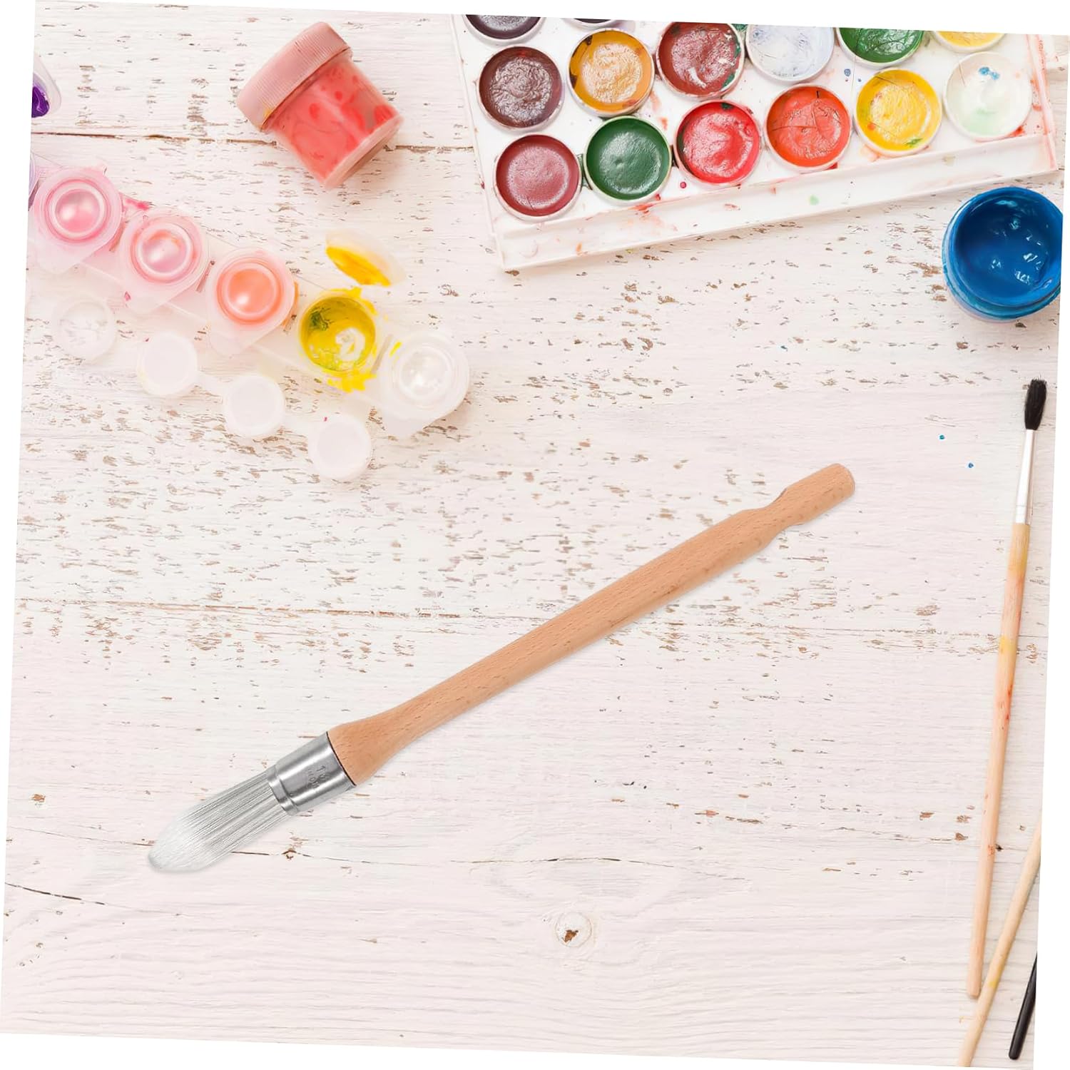 Gadpiparty Oil Paint Brush Ergonomic Multi Use Art Brush for Fine Details for Watercolor and Wall Painting for Beginners and Professionals