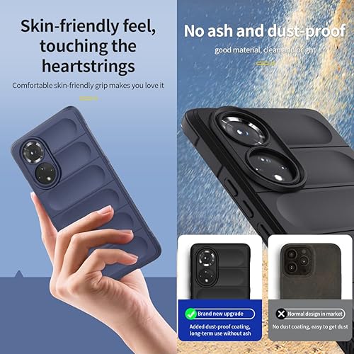 Miniatura 5 de Funda para Honor 50 de silicona TPU azul, con bolsa de aire invisible Honor 50, funda para Huawei Nova 9, funda antideslizante a prueba de golpes