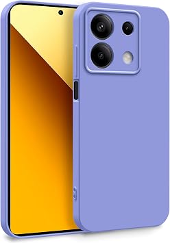 MyGadget Case for Xiaomi Redmi Note 13 5G - Dual Layer Mobile Phone Case with Camera Protection - Cover with Inner Lining and Silicone Exterior - Lilac