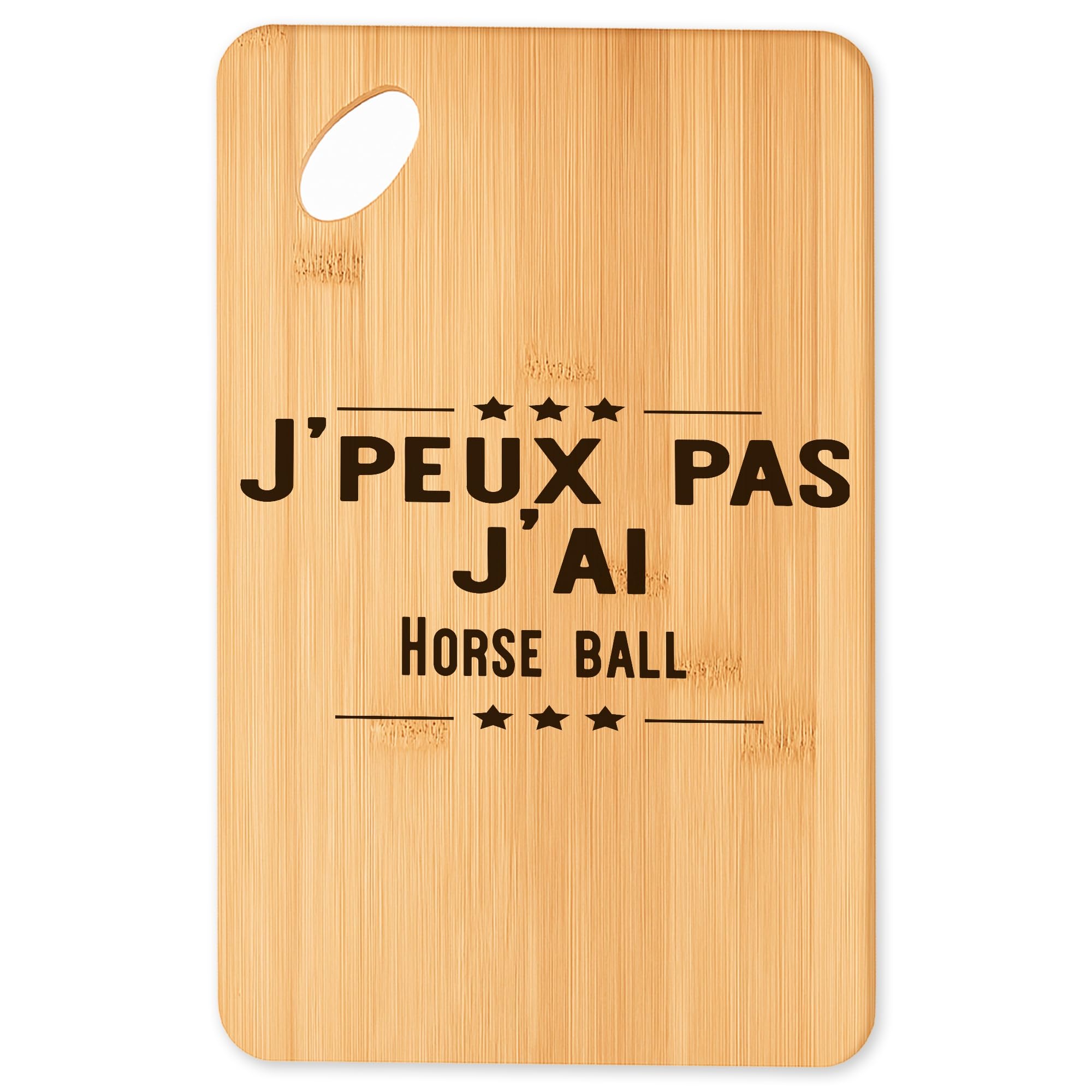 Planche à découper Horse ball, le cadeau original pour fans de cuisine
