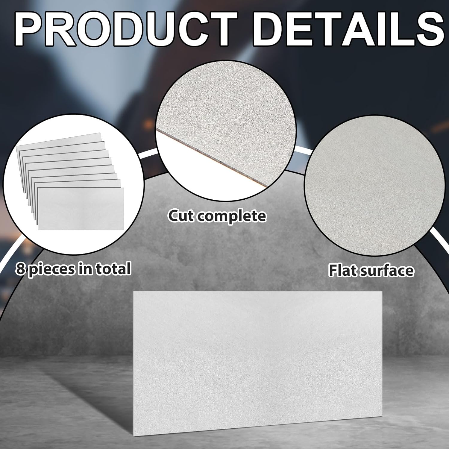 Zonon 8 Pcs 20 Gauge Sheet Metal Steel 12" x 6" x 0.032" Weldable Cold Roll Craft Metal Sheets Steel Plate for DIY Projects Home Auto, Easy to Shape, Weld, Cut and Form
