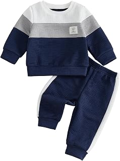 Toddler Baby Boy Winter Fall Outfits Gentleman Striped Outfit Pants Set | Soft rib knit keeps babies warm in fall winter. Gentleman collar, skin-friendly fabric for daily outings & family gatherings