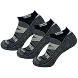 Wool Running Socks - Soft Cushioned Merino Wool&comma; Moisture Wicking&comma; Anti-Blister - Athletic Socks&comma; Trail Socks
