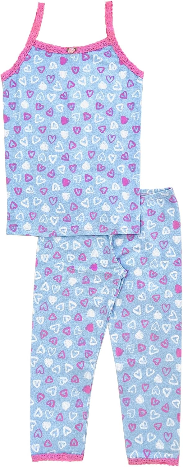 Esme Girl's Sleepwear Camisole Leggings Pajama Set Size 3 4 5 6 7 8 10 12 14 16