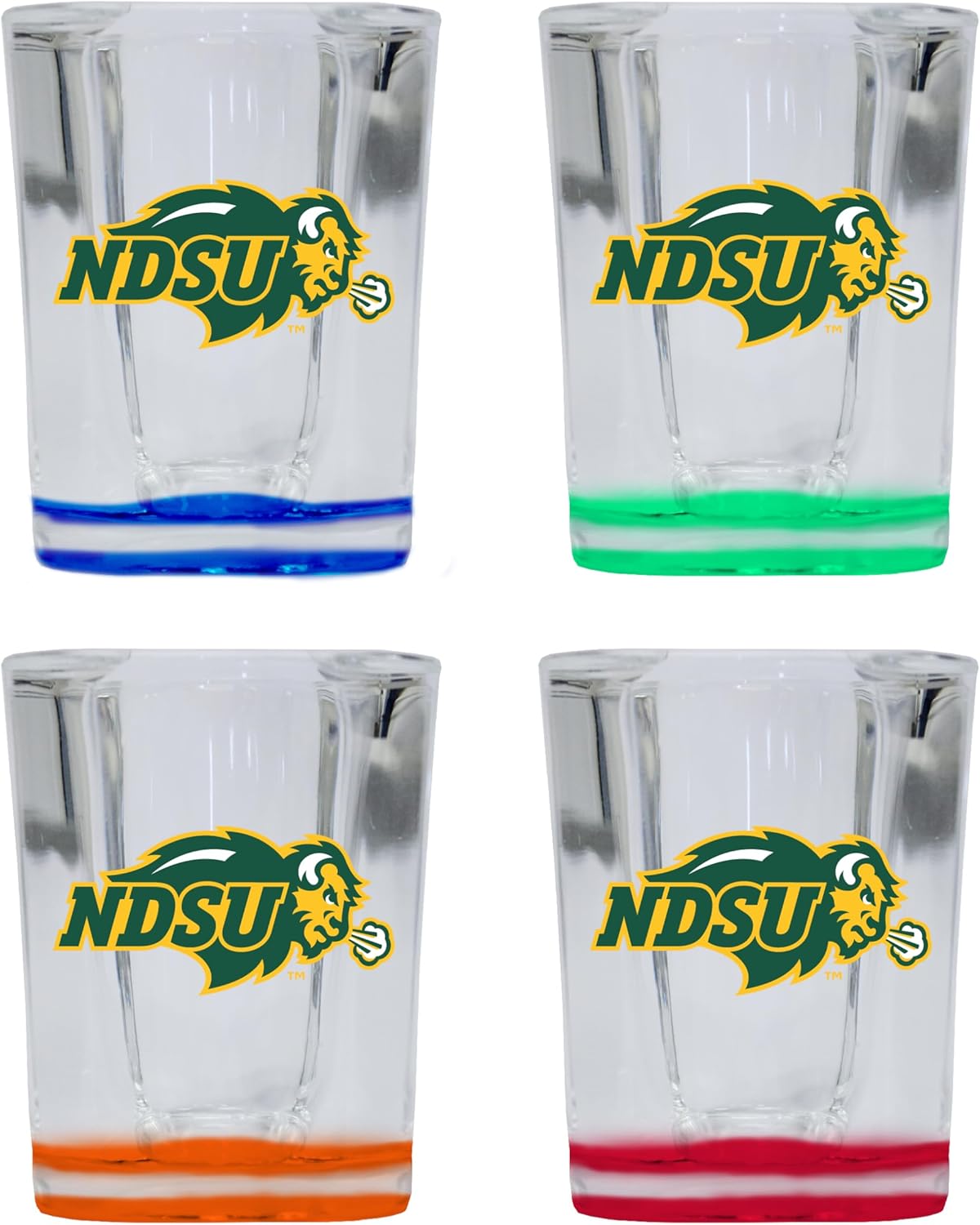 Set de 4 Vasos Shot R and R Imports North Dakota State 2 oz