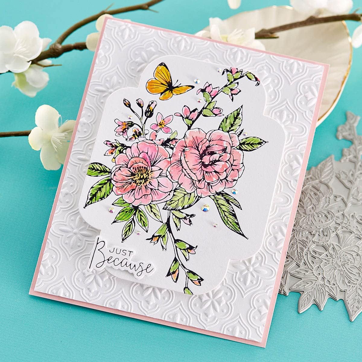 Spellbinders BP-15 Butterfly Bouquet Press Plates from BetterPress Collection