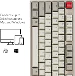 Keychron C2 Full Size Wired Mechanical Keyboard Compatible with Mac, Keychron Brown Switch, 104 Keys ABS Retro Color Keycaps Gaming Keyboard for Windows, USB-C Type-C Braid Cable