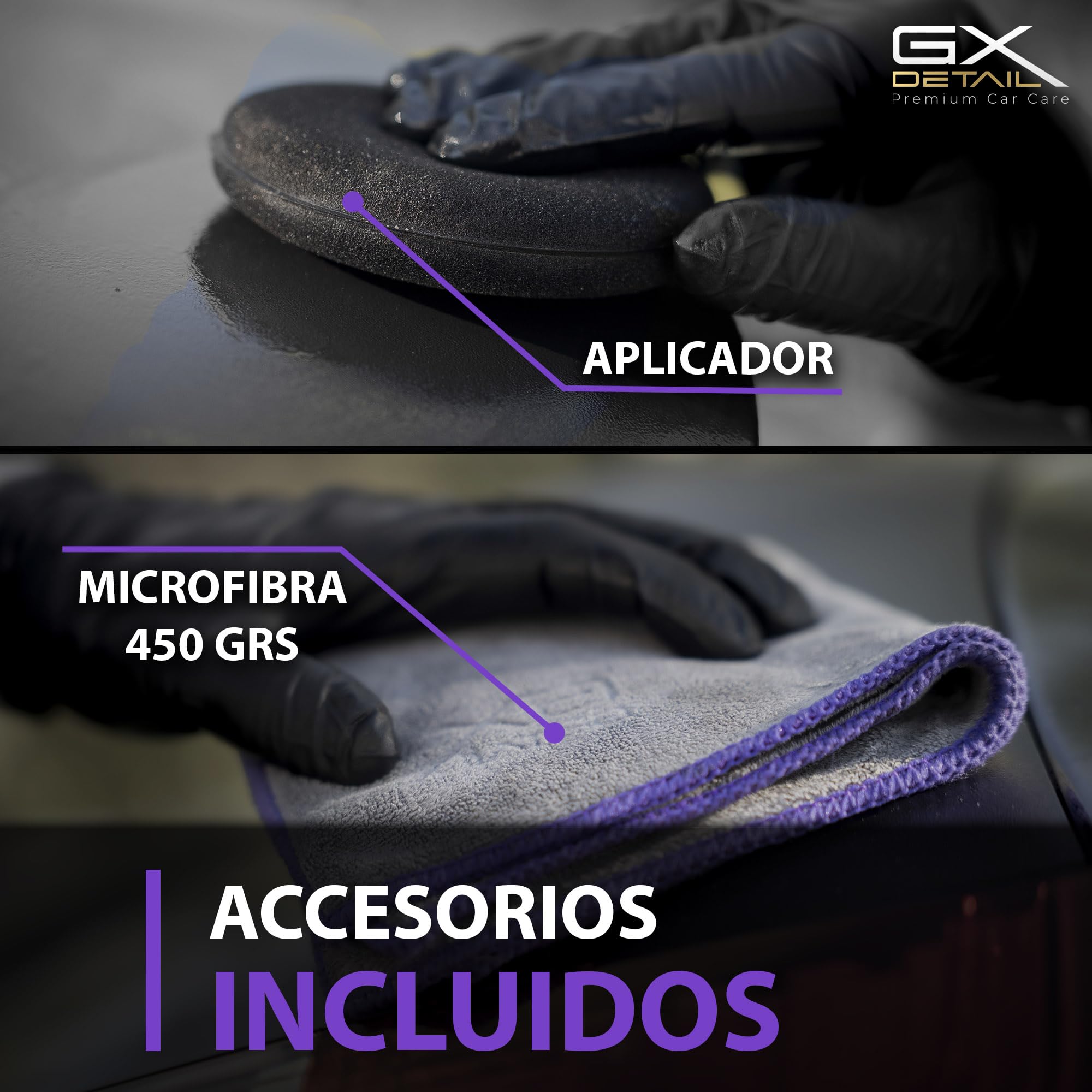 GxDetail Gel Abrillantador de Neumáticos y Plásticos Exteriores para Coche 5 litros – Brillo Duradero y Protección UV – Acabado Brillo sin Residuos Grasos – Fórmula de Larga Duración.