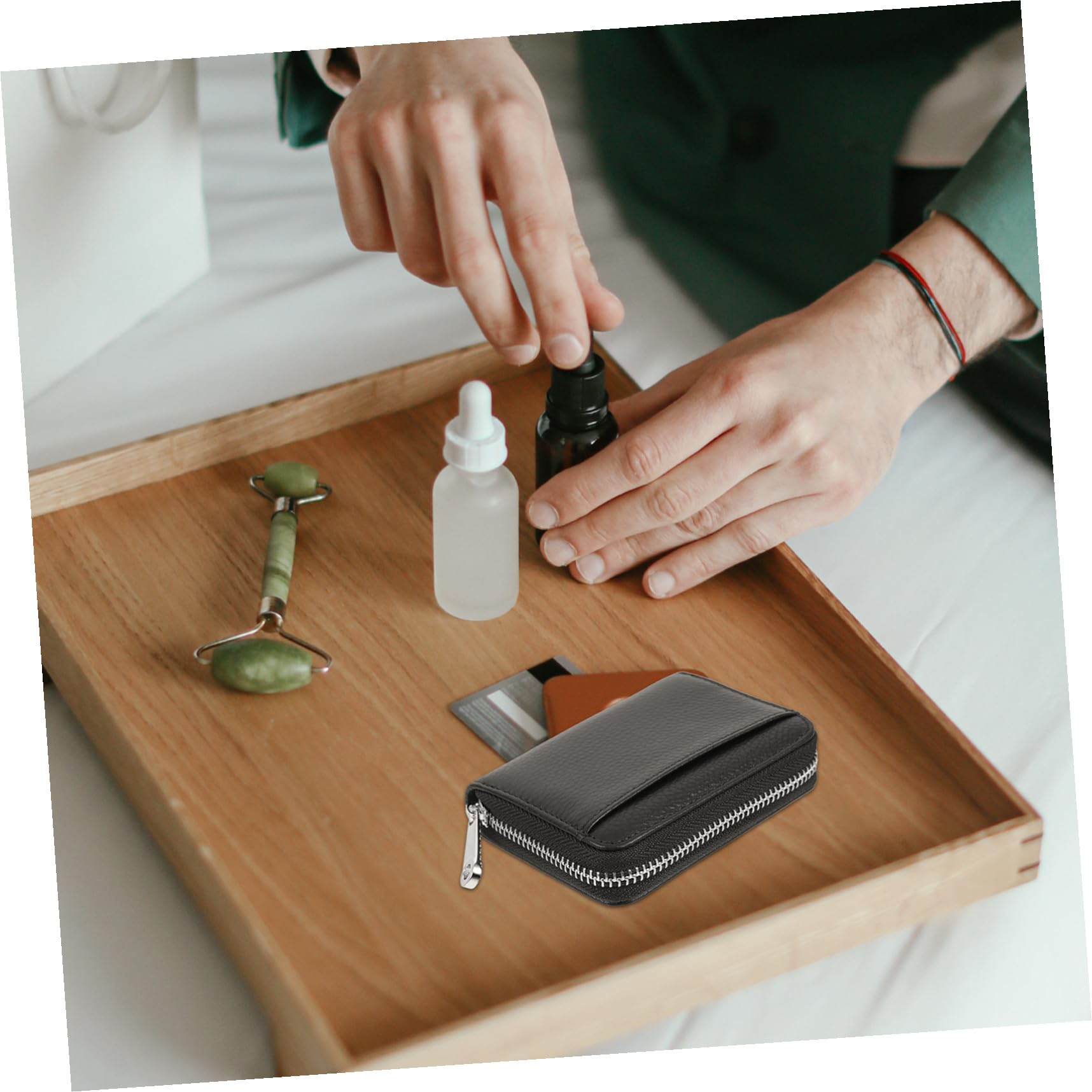 SOIMISS Porta Carte Mucca Elegante Contenitore per Carte di Credito Porta Biglietti da Visita Compatto e Versatile e Oggetti Personali