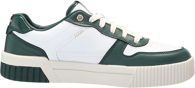 Skechers Women's Jade-Best in Class Sneaker, White/Green, 7.5