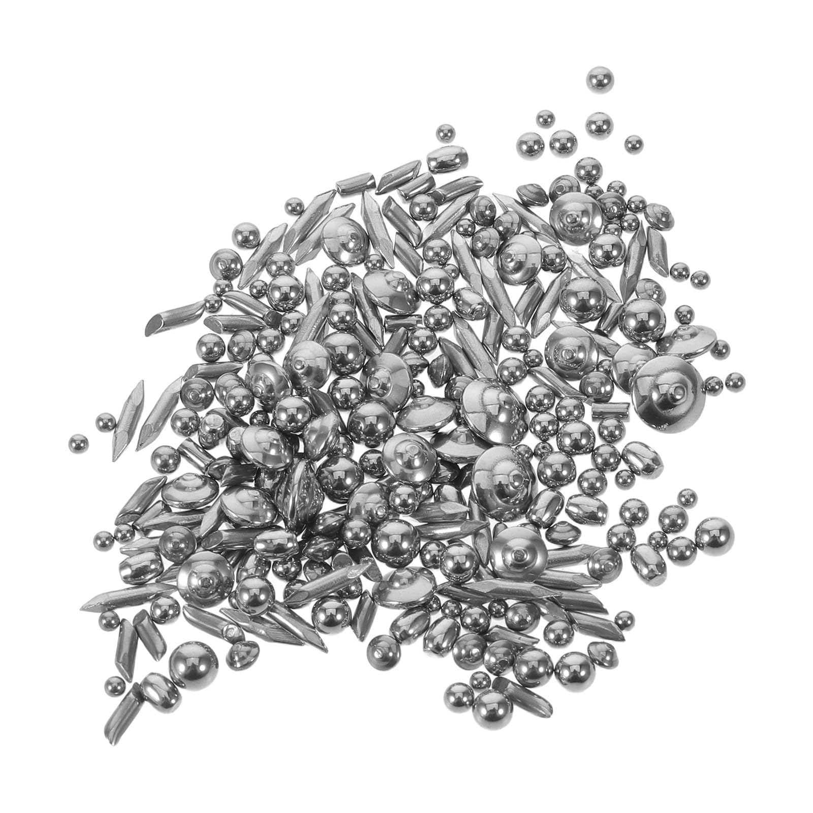 BESTOYARD Bolas de Acero Inoxidable para Pulido en Máquina de Tumbling Forma Mixta y Doble Punta para Limpieza Uniforme en Procesamiento de Joyería y Latón