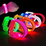 M.best 8pcs LED Light Up Bracelets Glow Flashing Wristbands Glow in The Dark Party Supplies for Wedding, Raves, Concert, Camping,Sporting Events, Party