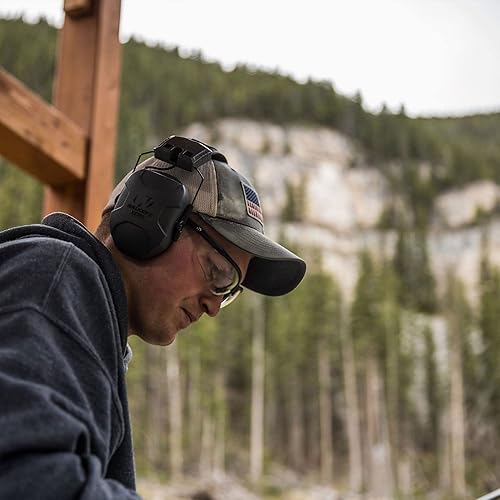 Vista 53 de Walker's Razor Slim Shooter Electronic Hunting Orejeras de protección auditiva plegables Razor Slim Verde Patriot,Flat Dark Earth,Tierra oscura