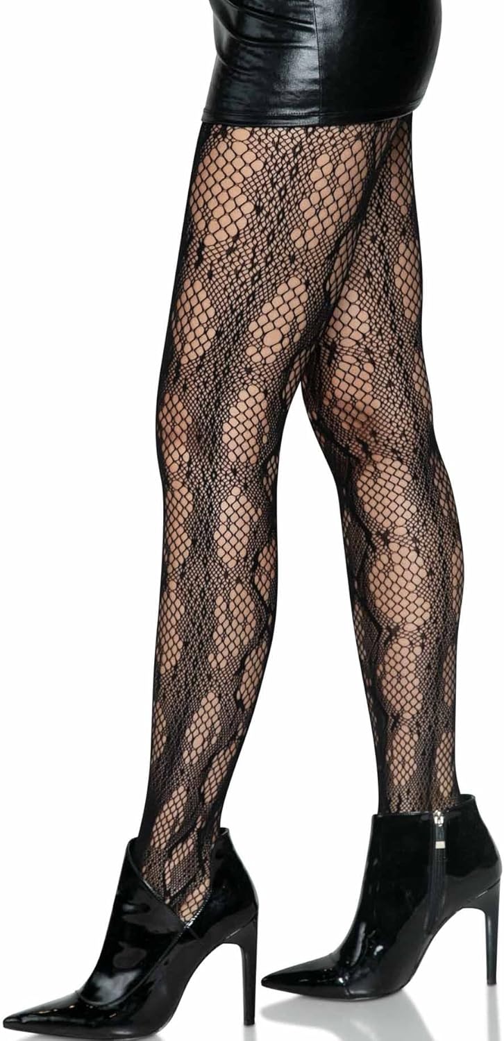 Leg Avenue Women's Dark Alternative Clothes Patterned Tights with Designs Butterfly Tights - Image 3