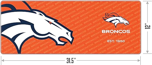 Vista 27 de YouTheFan NFL Logo Series - Almohadilla de escritorio, 31.5 x 12 pulgadas