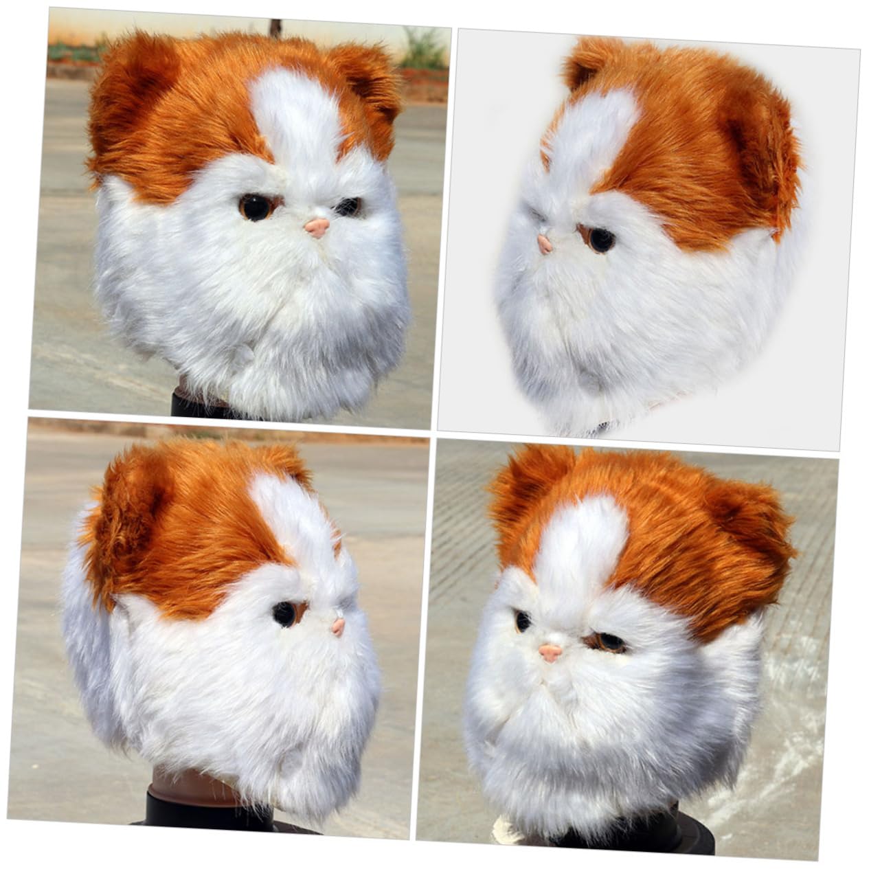 Abaodam Maschera Di Halloween Furry Cat Mask Per Cosplay e Feste Adatta Per Adulti e Design Carino e Morbido Maschera Decorativa Per Eventi e Teatri
