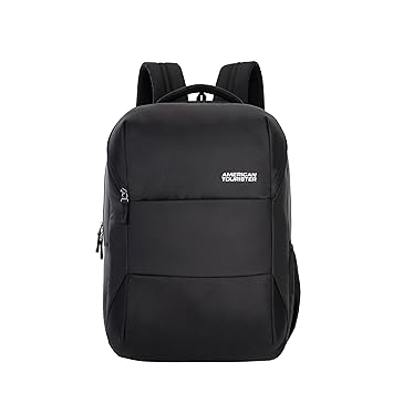 American Tourister Valex+ | 36L Backpack | 17" Laptop Bag | 3 Compartments | College & Office Backpack for Men and Women | Black | 1 Yr Global Warranty