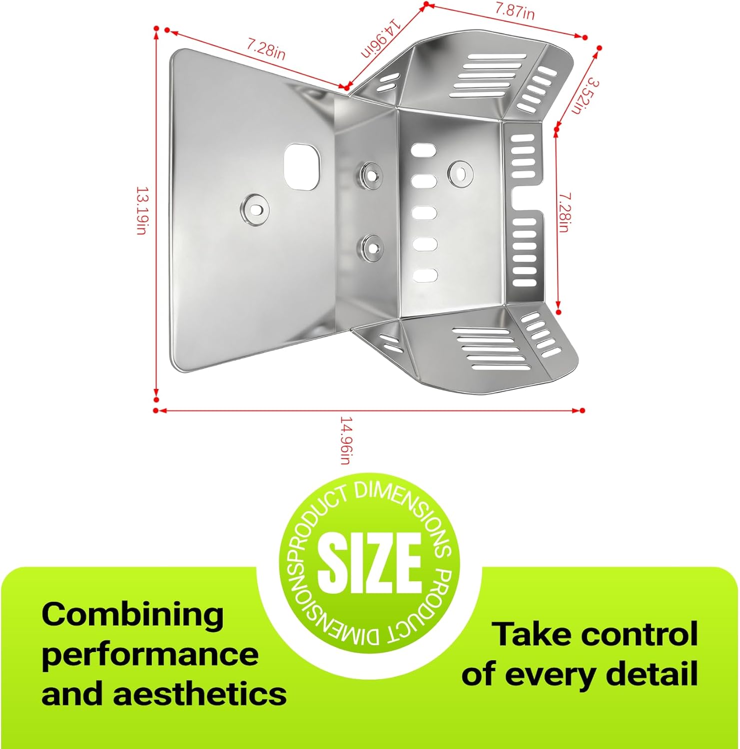 Skid Plate Compatible with 2000-2021 Suzuki DR-Z400, 400E, 400S, 400SM Kawasaki KLX400 Stainless Steel Engine Guard Cover Protector