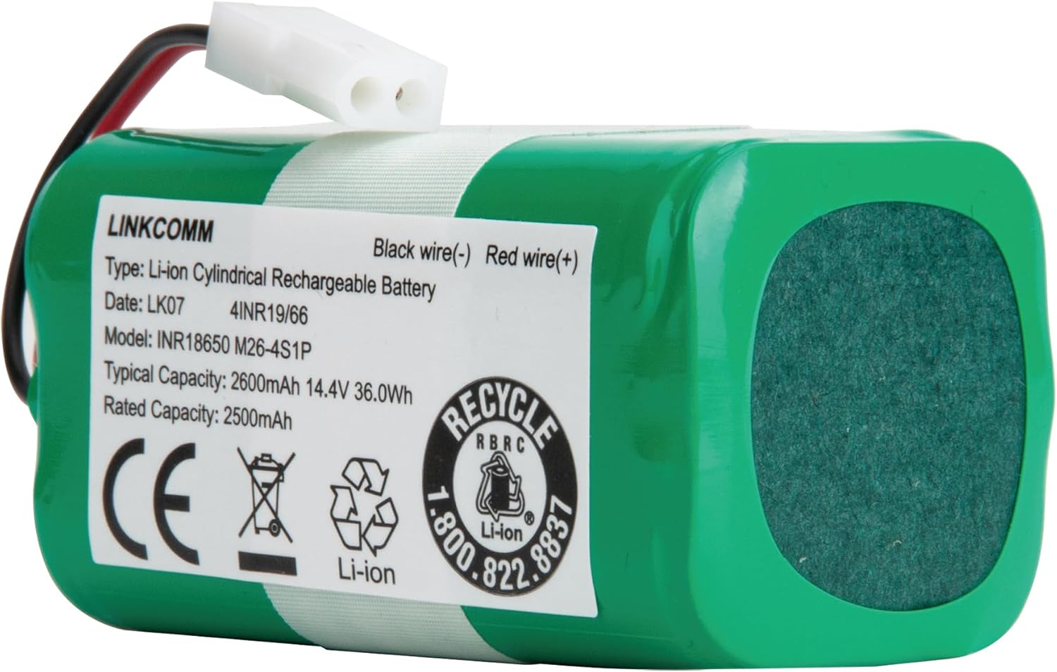 Battery Replacement for Bissell Robot Vacuum SpinWave 3115, 2859, 28599, 28596, 3347, Model 1625424 Battery
