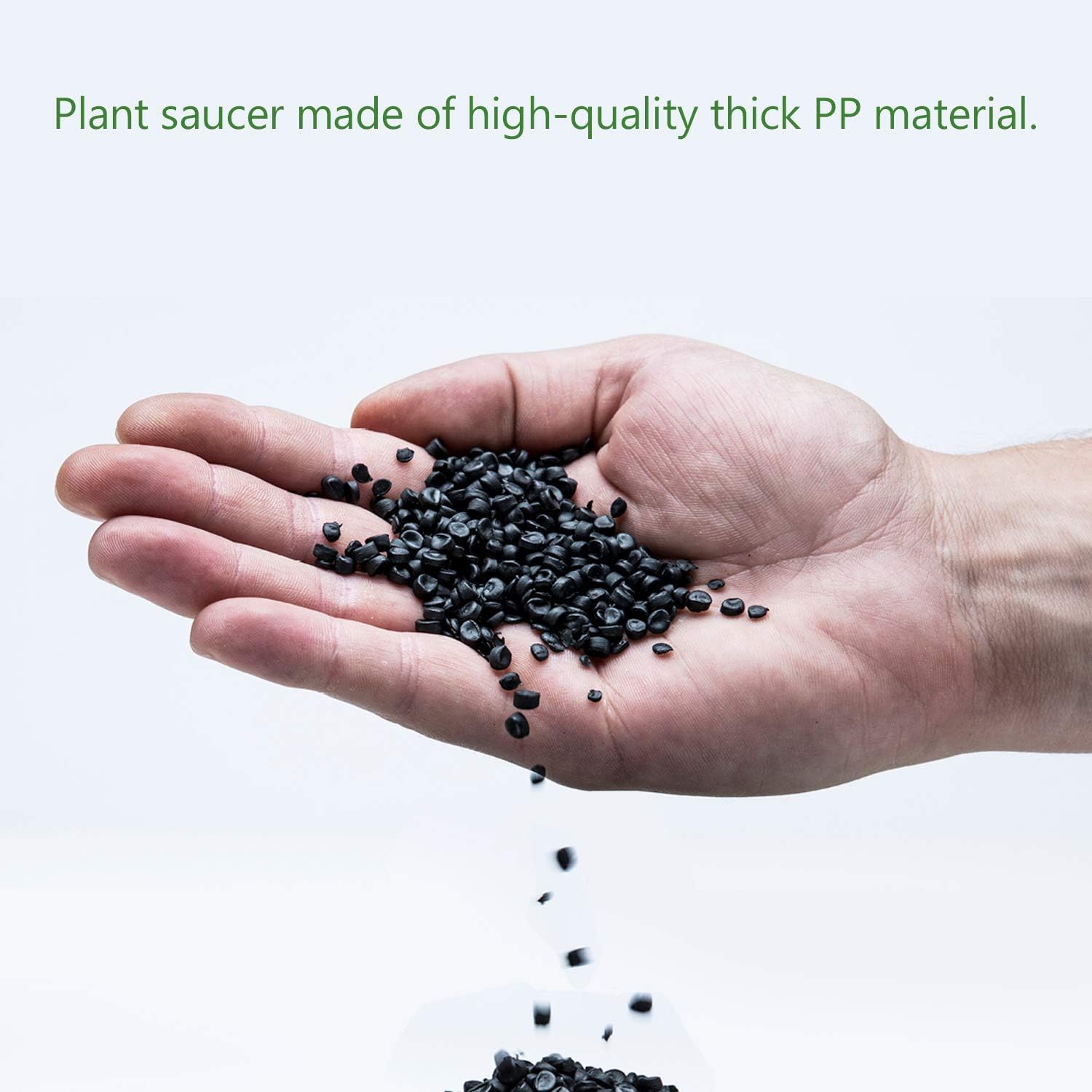 JOYSEUS Plant Saucer - 12 inch - 4 Pack Durable Plastic Plant Tray for Plant Pots, Thick Plant Saucer for Outdoor & Indoor Plants : Patio, Lawn & Garden