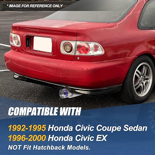 Miniatura 10 de Honda Civic EG 24 Puerta 4,5 pulgadas silenciador Punta Catback Sistema de escape