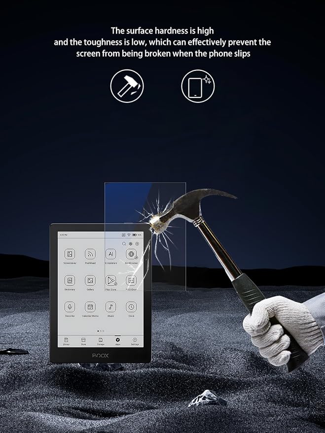 Protectores de pantalla para BOOX Go 6, 2 unidades, antiraya, sensible y resistente miniatura 2