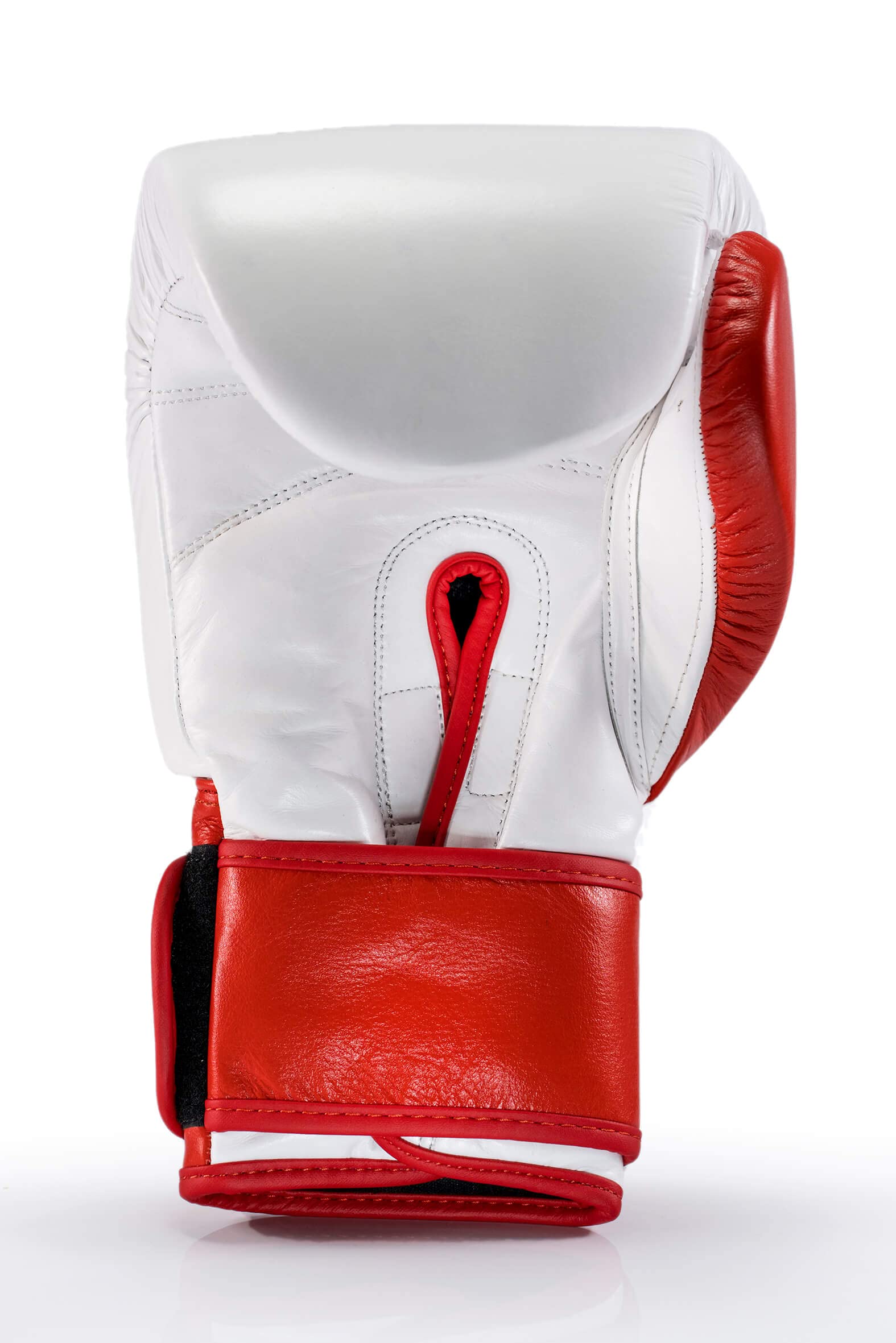 Guantes de Boxeo First Round White & Red, 14 Onzas