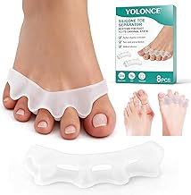 4 Pair of Toe Correctors for Women and Men, Soft Silicone Toe Corrector, Reusable Toe Separators, Foot Relief, Ideal for All Shoes