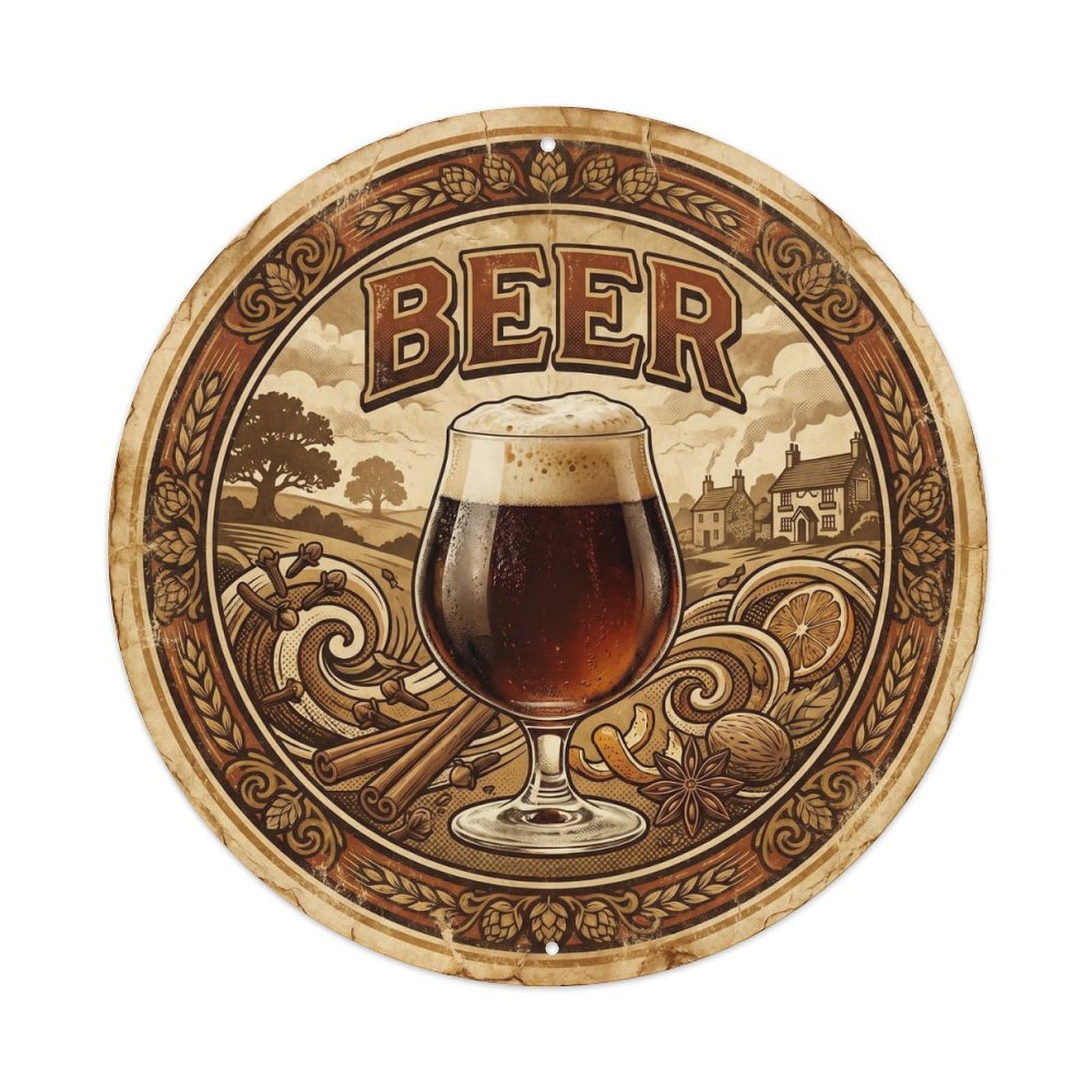 Beverage British Culture Craft Beer Ale House Vintage Metal Tin Sign