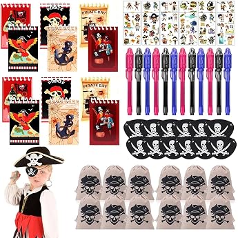 Pack of 60 Pirate Childrens Birthday Party Pirate Toy Gifts