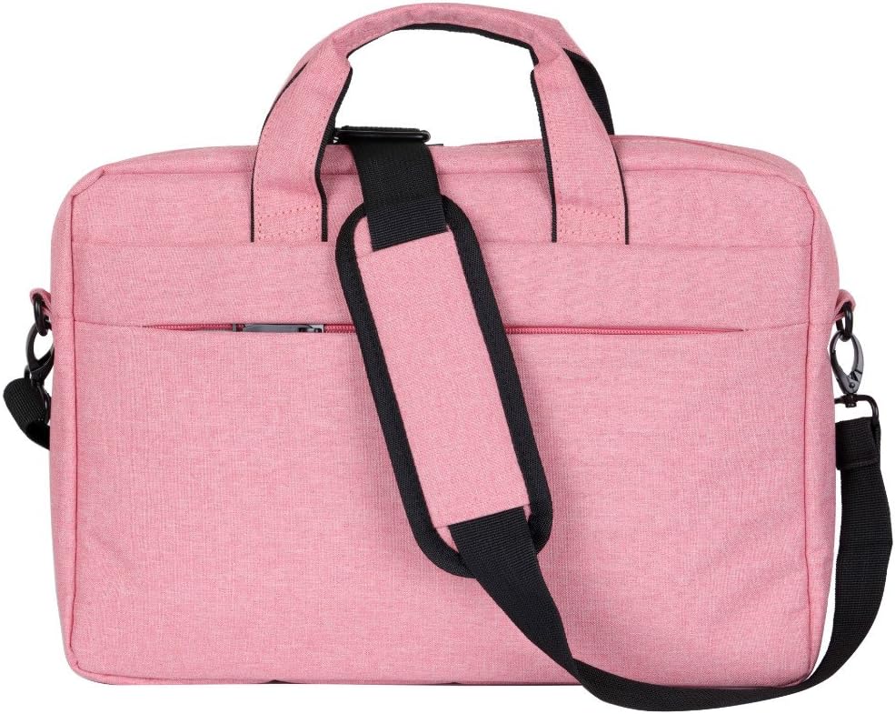 Laptop Bag 13.3 Inch,AFILADO Fashion Fabric Waterproof Laptop Messenger Shoulder Bag Case Briefcase for 13 - 13.3 Inch Laptop / Notebook / MacBook / Ultrabook / Chromebook Computers (Pink)