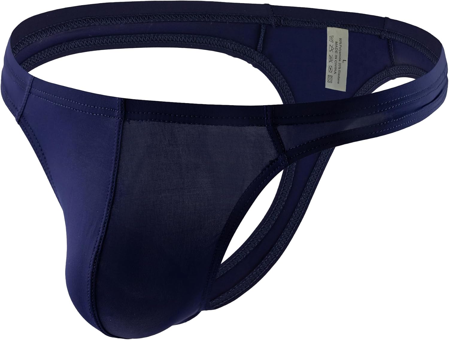 QiaTi Men's Leopard Thong Underwear Bikini Sexy Briefs Low Rise G-String Lingerie