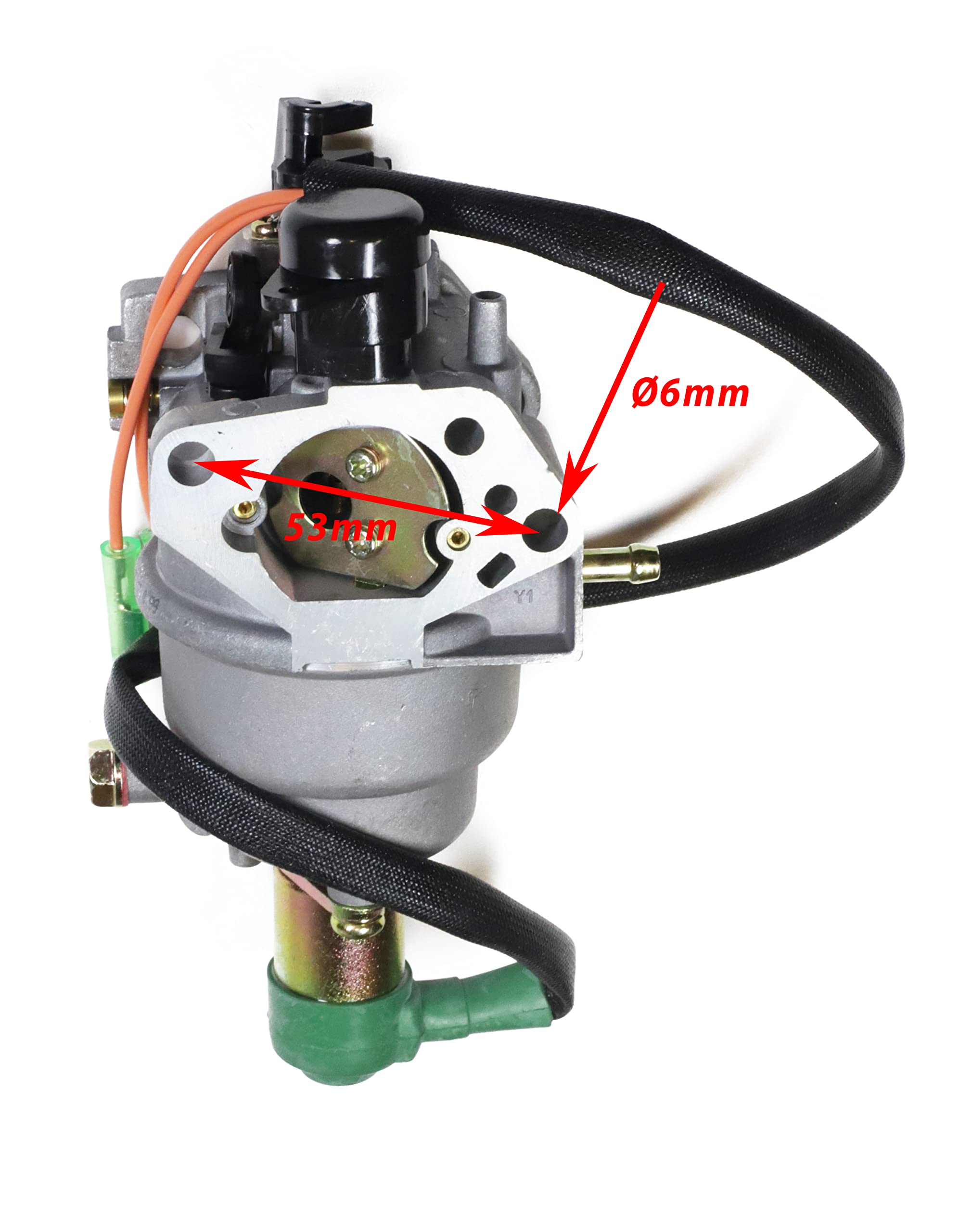 HOLZER Ricambio carburatore per 13 CV generatore di corrente motori a benzina 390 cc con spegnimento elettrico