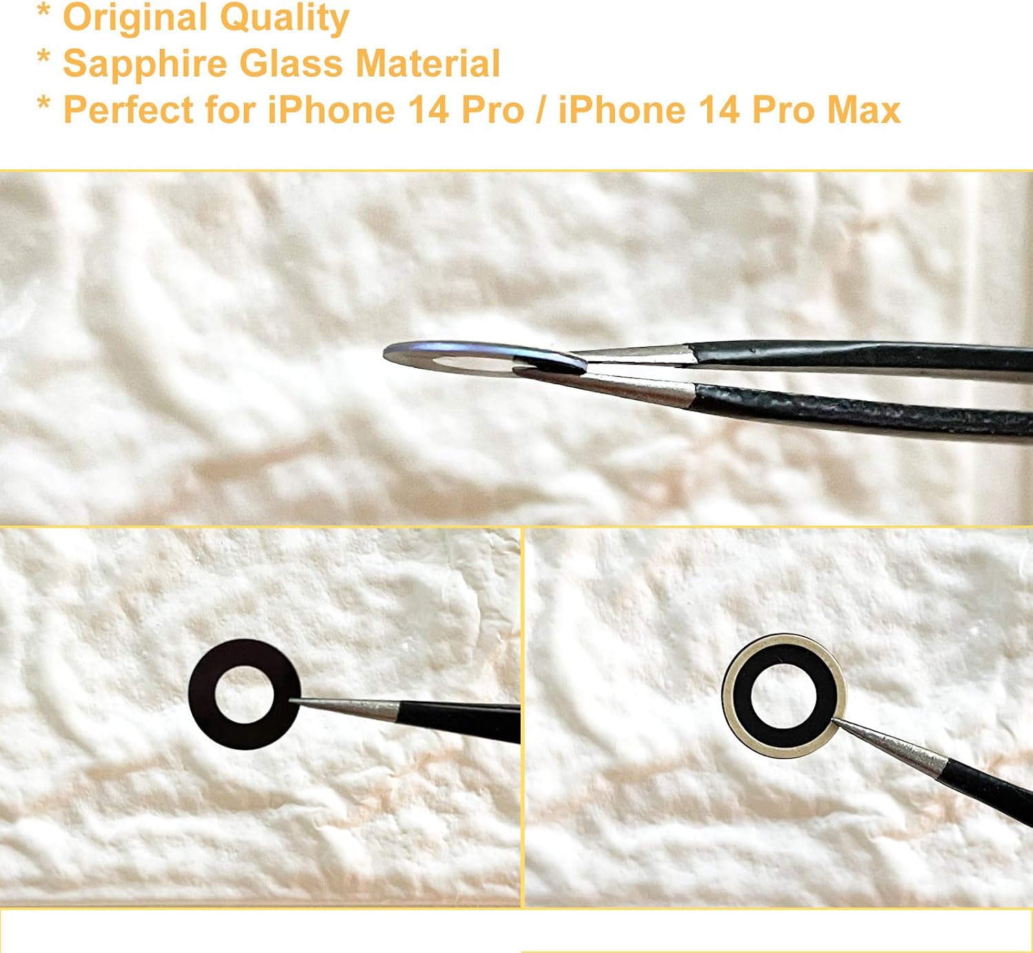 EMiEN Rear Camera Lens Replacement for iPhone 14 Pro Max & iPhone 14 Pro image 2