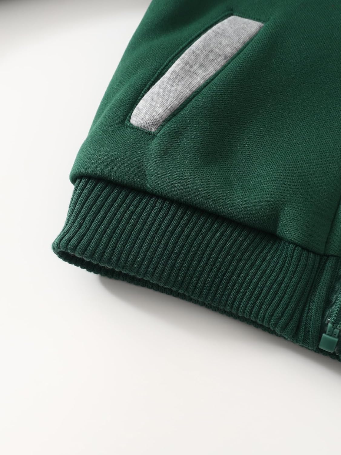 Kids Hoodie Fleece Jacket Warm Lined Zip Up Hooded Soft Winter Coat Boys School Outerwear 4-12Y - Image 5