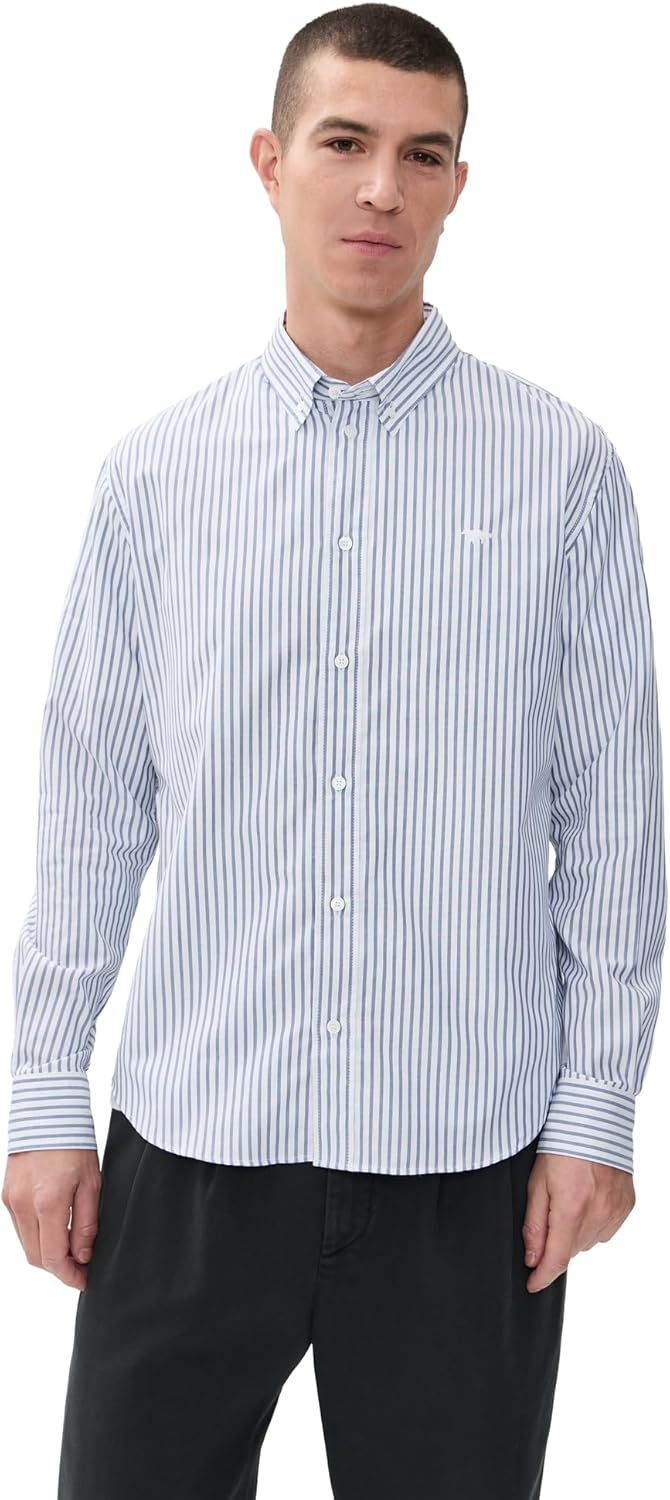 Maison Kitsuné Men's Profile Fox Button Down Shirt
